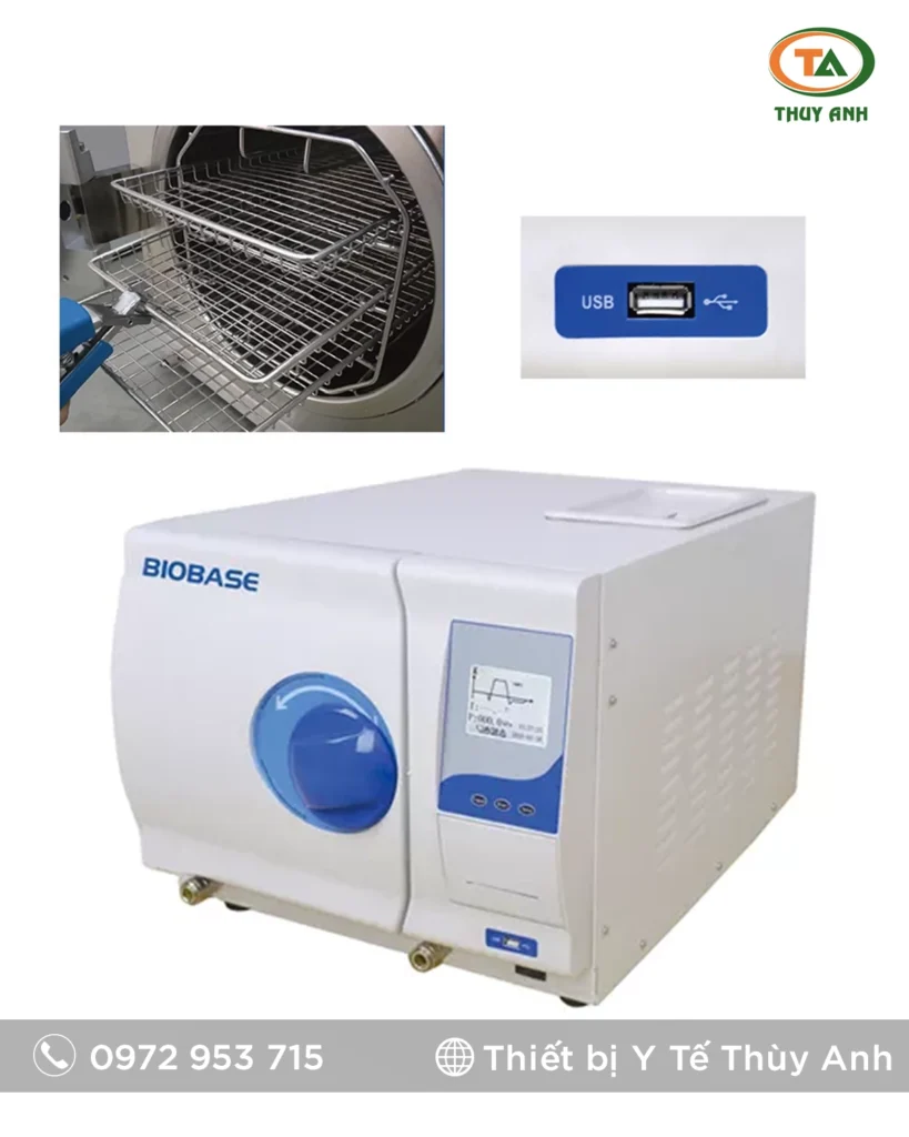 Nồi hấp tiệt trùng BKMZA BIOBASE (18 lít, để bàn, Class B)