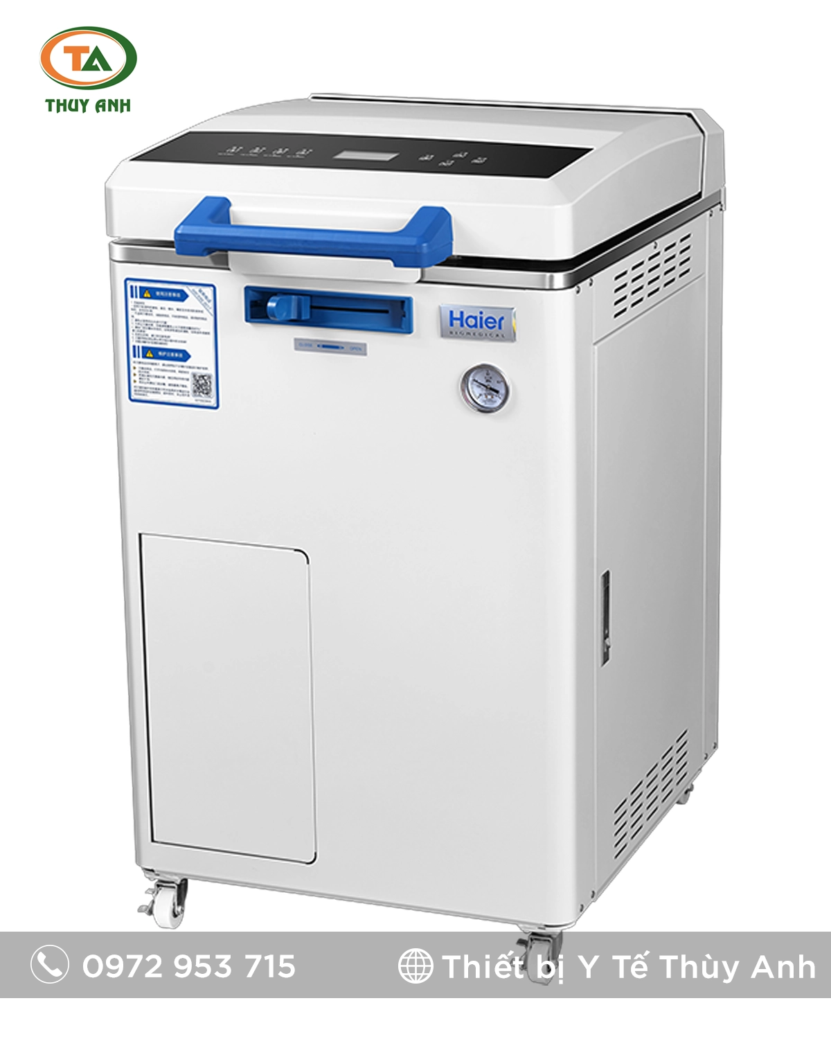 HAIER HRLM-60A, HRLM-80A Nồi hấp tiệt trùng dạng đứng HAIER HRLM-80A | Giải pháp tiệt trùng hiệu quả