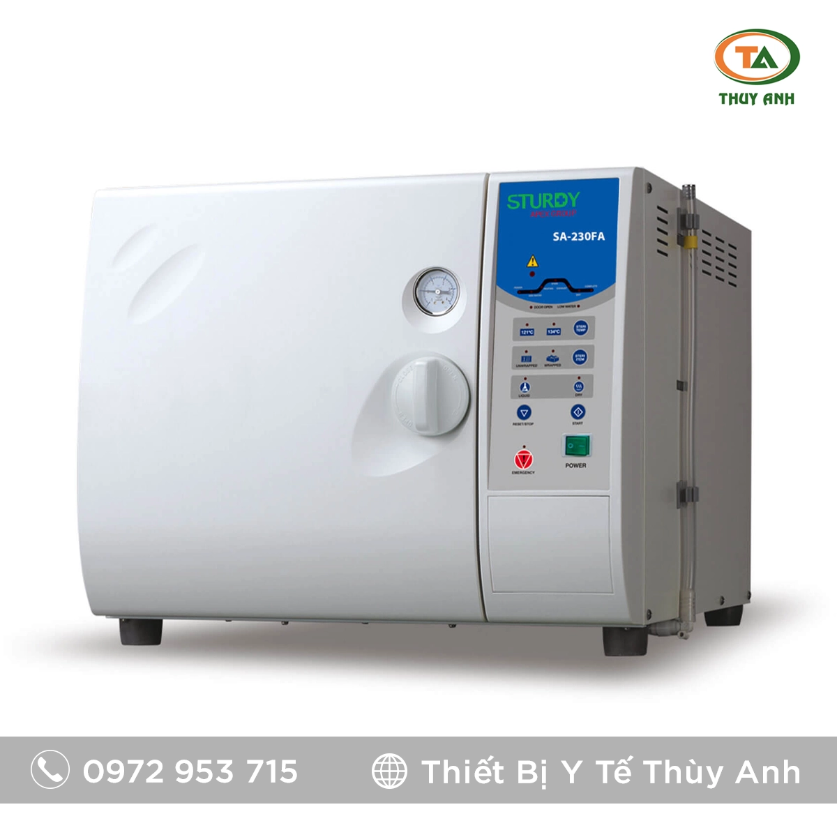 STURDY SA-230FA, SA-260FA Nồi hấp tiệt trùng Nồi hấp tiệt trùng SA-230FA STURDY (16 Lít)