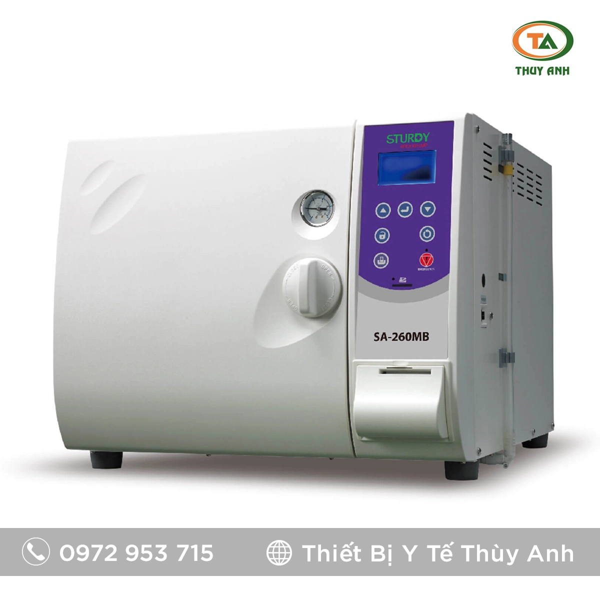 Nồi hấp tiệt trùng SA-260MB STURDY (24 Lít)