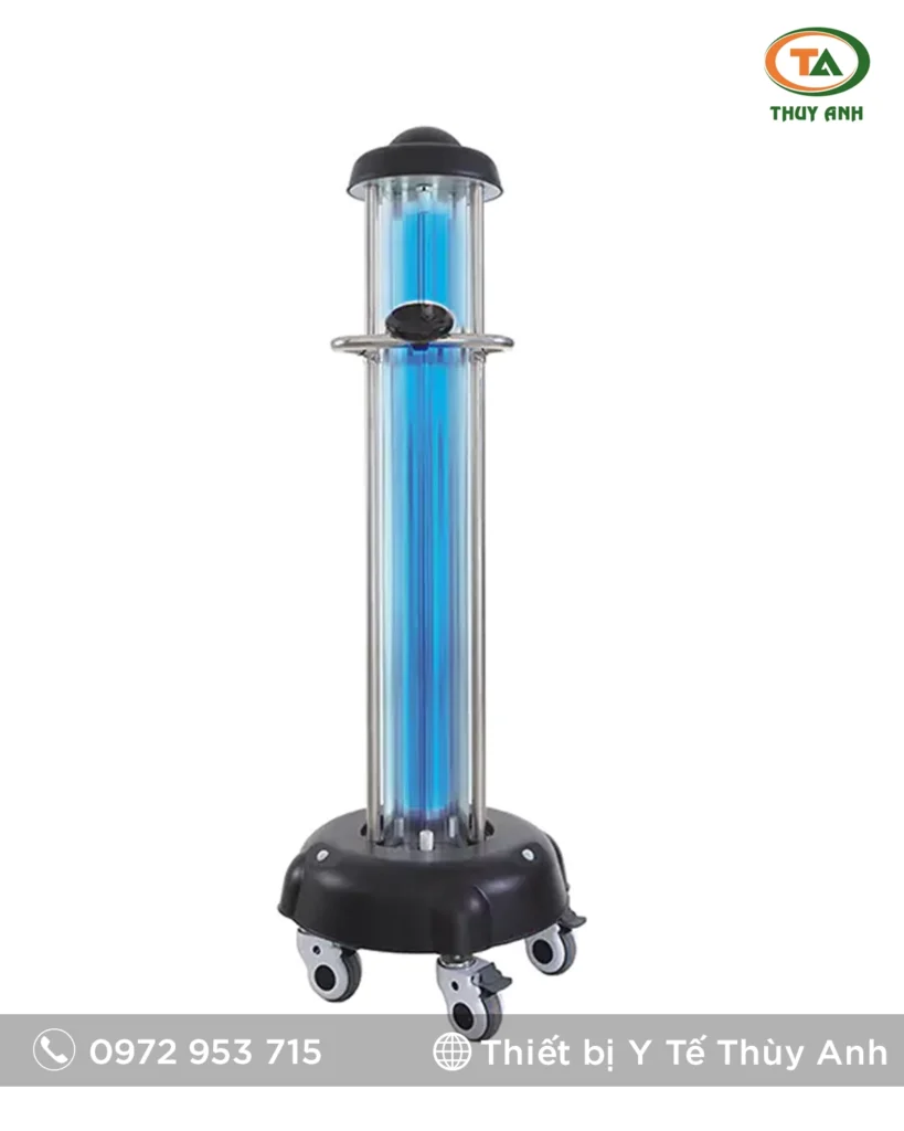 Xe đẩy đèn UV BJ-36T – Giải pháp khử trùng thông minh, an toàn và linh hoạt