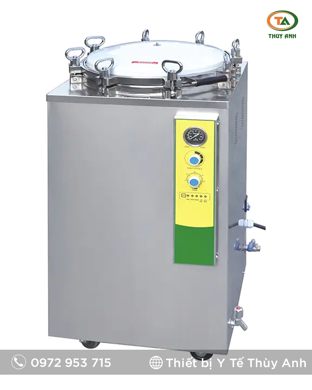 JIBIMED LS-35LJ, LS-50LJ, LS-75LJ, LS-100LJ, LS-120LJ, LS-150LJ Nồi hấp tiệt trùng Nồi hấp tiệt trùng hơi nước áp suất đứng cơ – LS-35LJ | JIBIMED