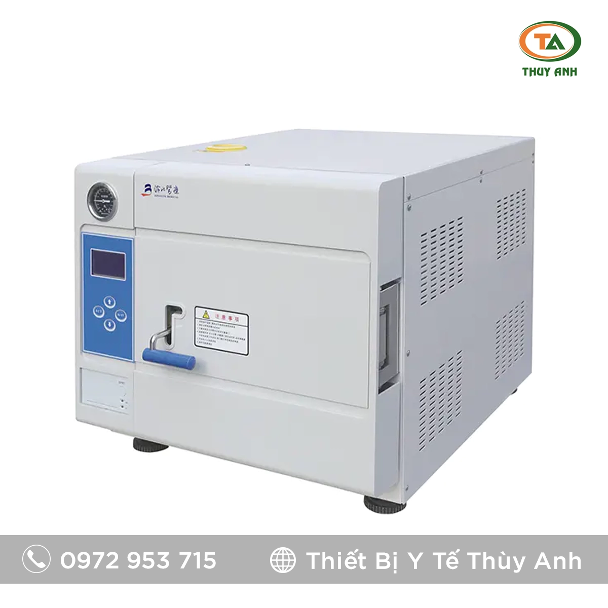 Máy tiệt trùng hơi nước TM-35DV – Chuẩn Class B, hút chân không đa dụng cho y tế & phòng thí nghiệm