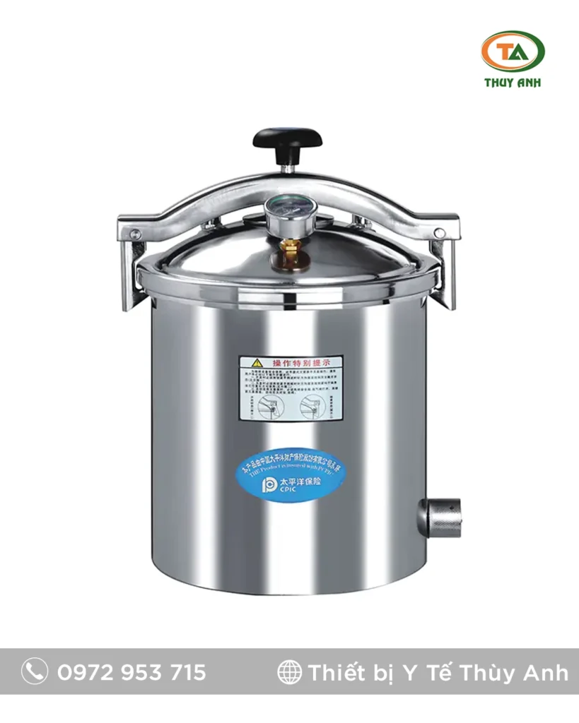 Nồi hấp tiệt trùng YX-24HM sử dụng điện hoặc gas LPG | JIBIMED