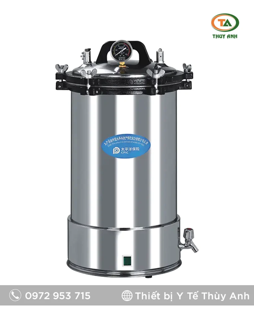 Nồi hấp tiệt trùng áp suất di động YX-24LD – Giải pháp tiệt trùng hiệu quả, linh hoạt và bền bỉ