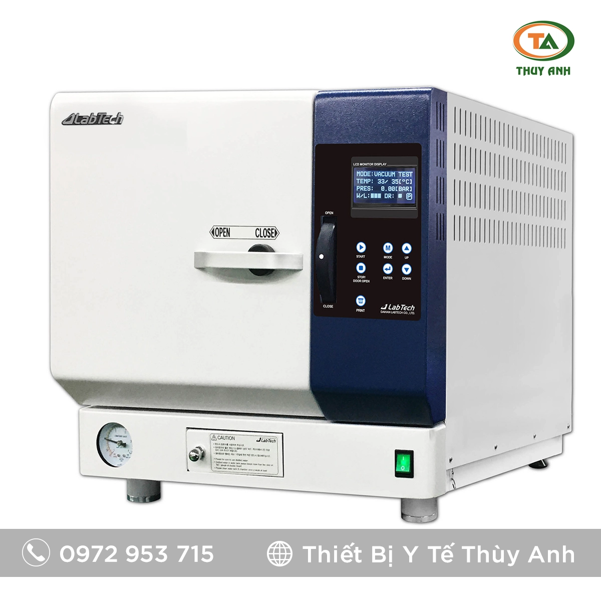 Nồi hấp tiệt trùng LAC-1011SV Labtech – Giải pháp tiệt trùng chuyên dụng cho phòng lab và y tế