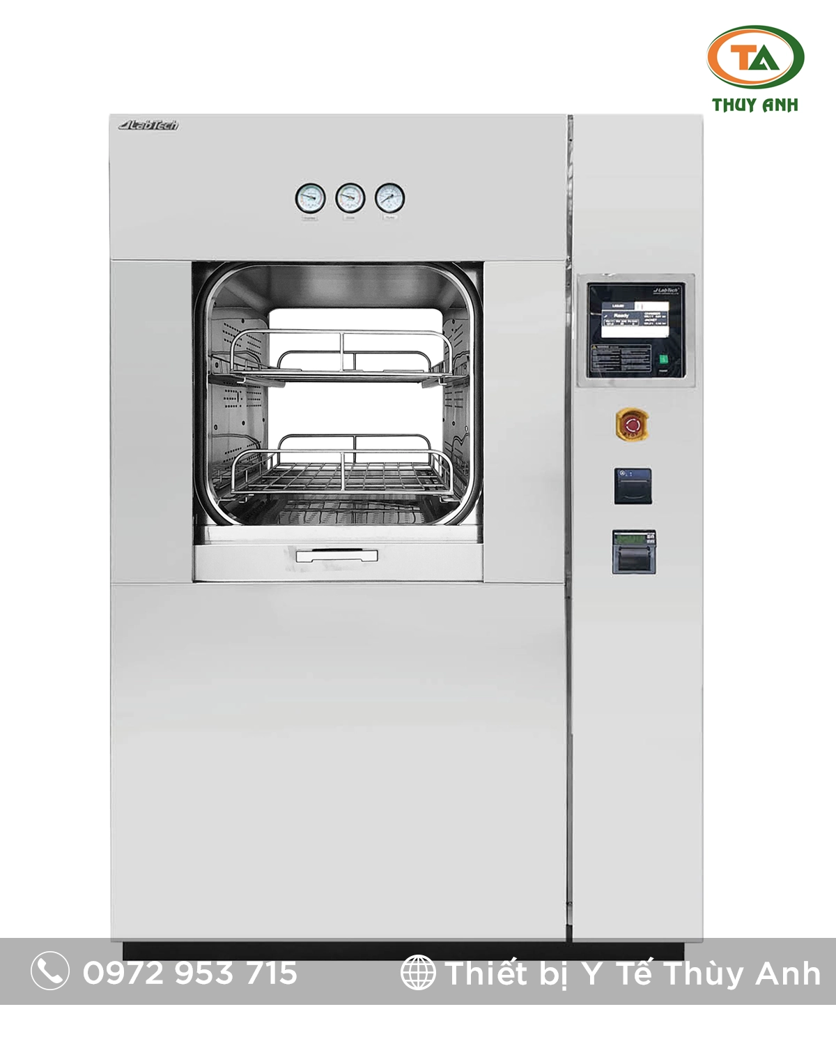 LABTECH LAC-7307DSP, LAC-7507DSP, LAC-7707DSP Nồi hấp tiệt trùng LAC-7507DSP LABTECH – Vận hành tự động, hai cửa an toàn, dung tích lớn 512L