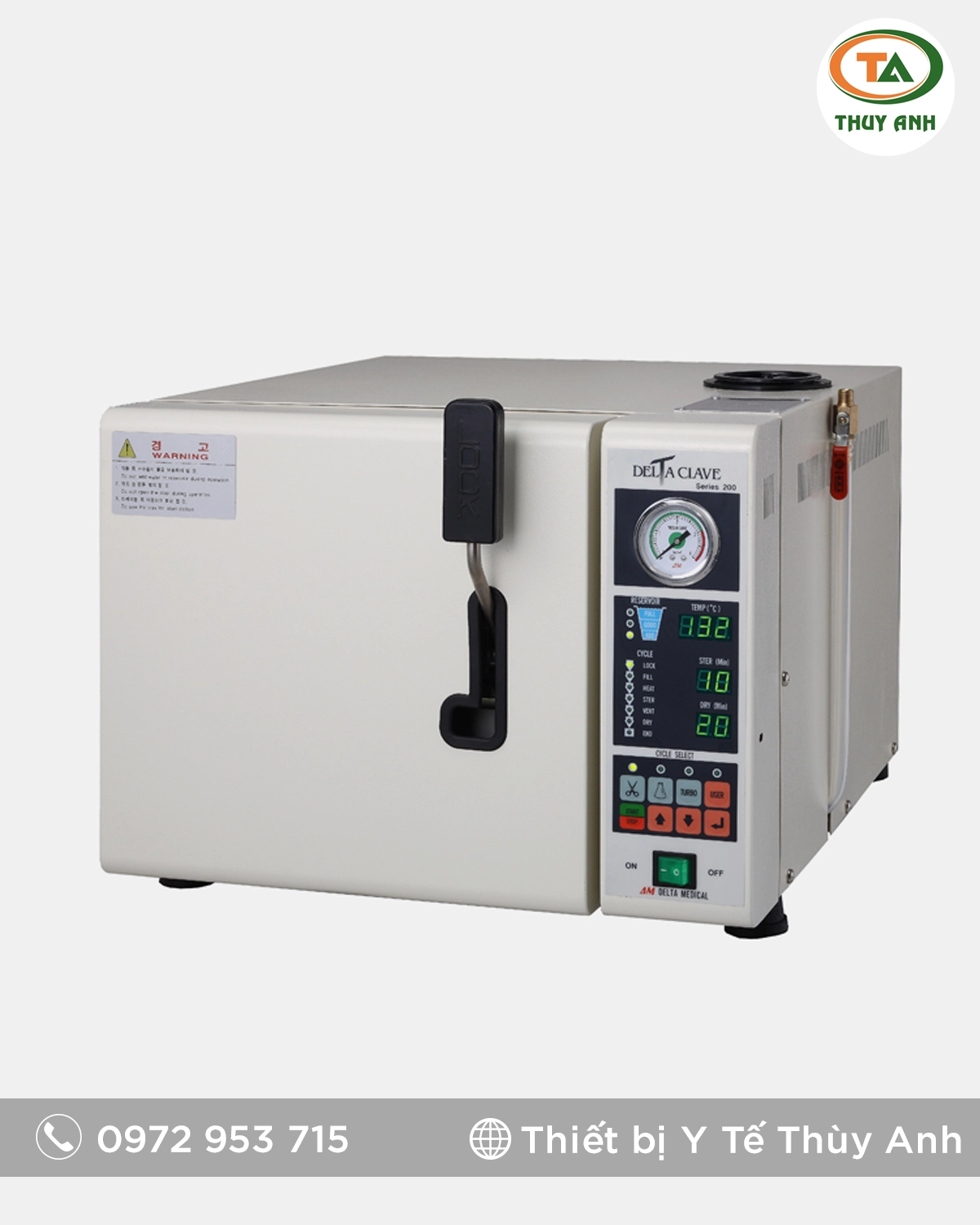 SERIES 200 Nồi hấp tiệt trùng S-200 Delta MS